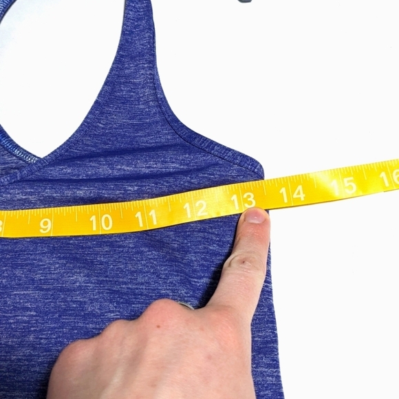 Lululemon Cool Racerback Tank Top Reversible Blue Purple Heathered Size 4 - Picture 7 of 9